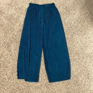 Shein Turquoise Flowy Pants